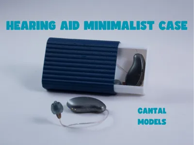 Hearing aid minimalist sliding case