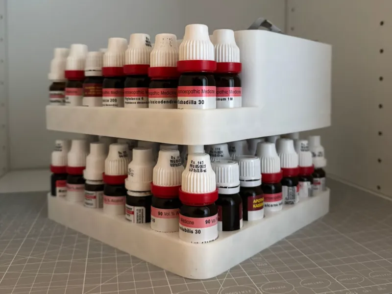 Modular Bottle Rack Organizer – 7×7 Grid (26 mm)