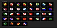Adaptive layer - Flags - one/plate - OVER 40 FLAG OPTIONS