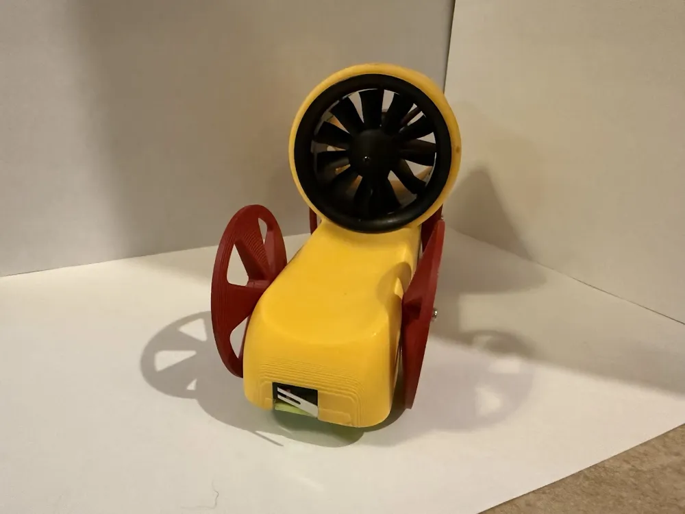 Pinewood Derby Ducted Fan Car v1 - Free 3D Print Model - MakerWorld