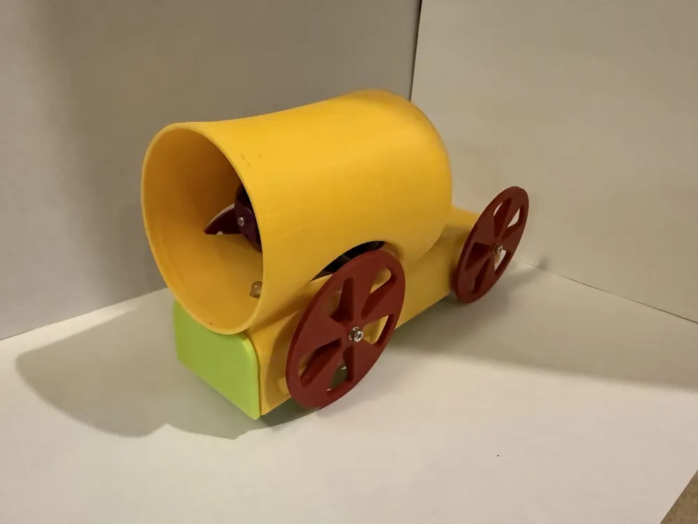 Pinewood Derby Ducted Fan Car v1 - Free 3D Print Model - MakerWorld