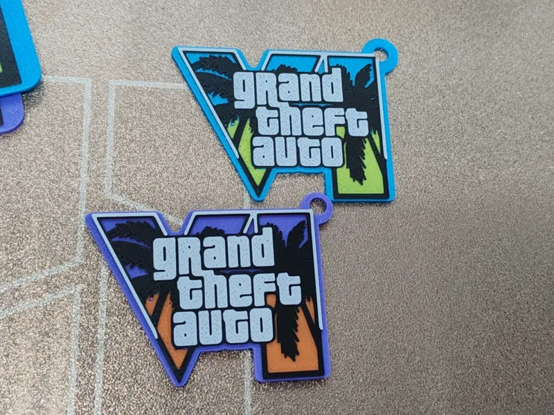 GTA 6 - GTA VI KEYRING - 4 COLORS