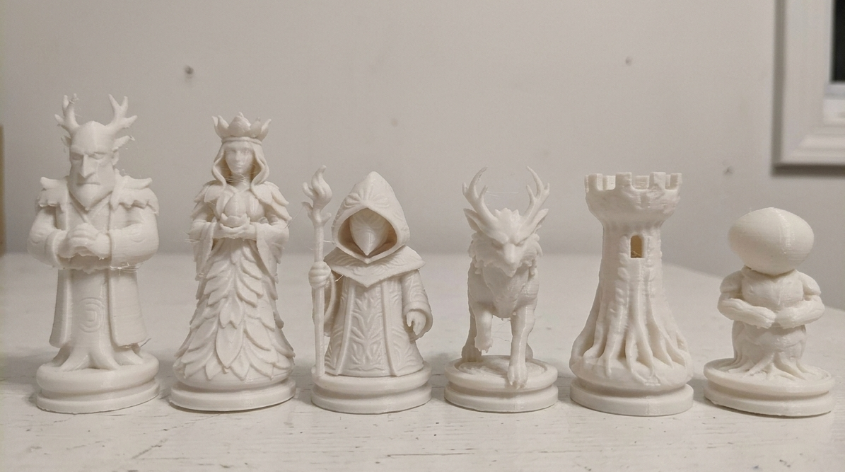 Miniatura 3 do modelo 3D Nature Chess Set