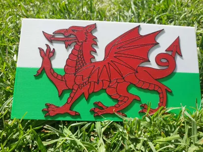 Welsh Flag - Free 3D Print Model - MakerWorld