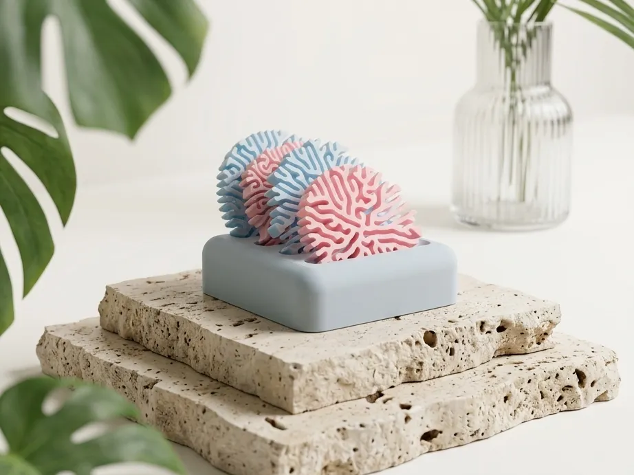 Soporte: Coral Coasters and Stand. Referencia del modelo original.