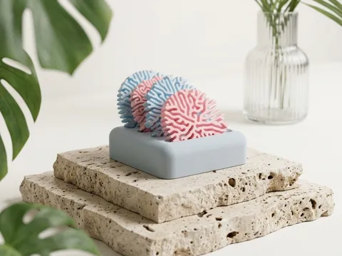 Soporte: Coral Coasters and Stand — referencia de MakerWorld