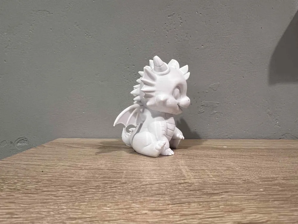 Little Cute Dragon - Figurine - Free 3D Print Model - MakerWorld