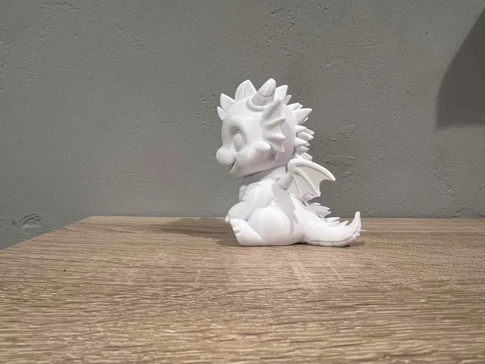 Little Cute Dragon - Figurine - Free 3D Print Model - MakerWorld