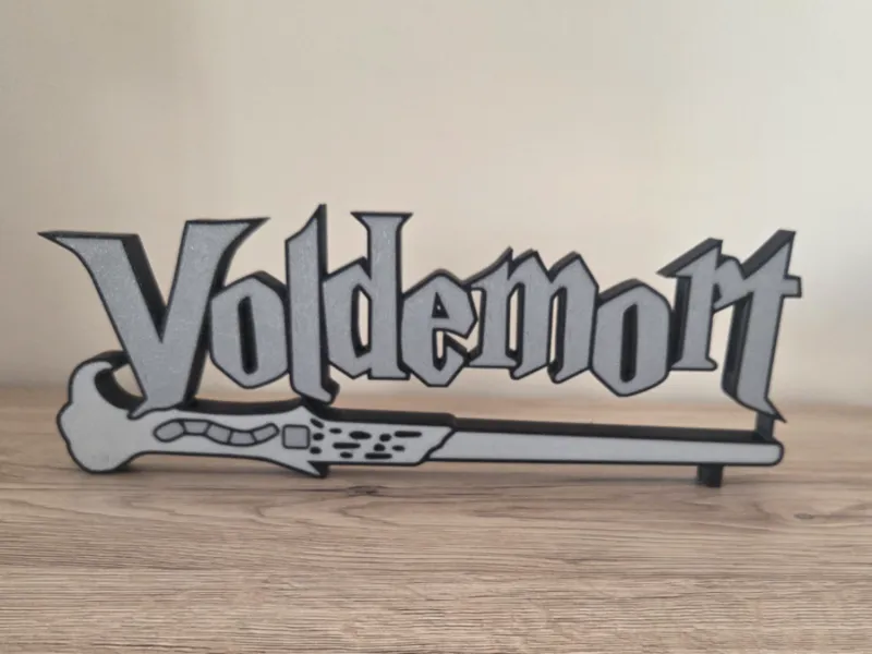 Logo Voldemort avec baguette 