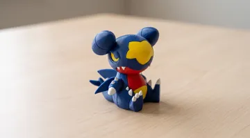 Figura decorativa: Chibi Garchomp Pokemon dragon toy — vista de referencia 4