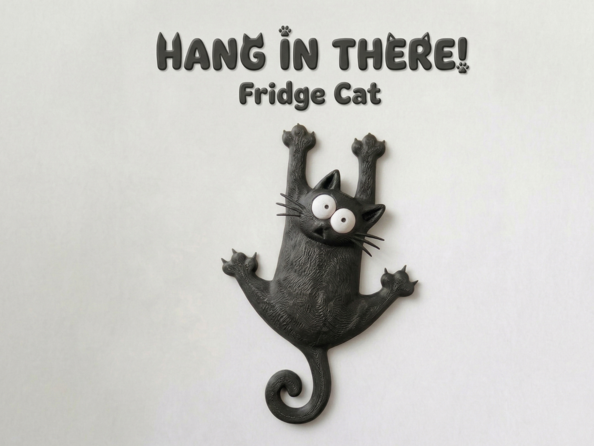 Hang In There! Fridge Cat