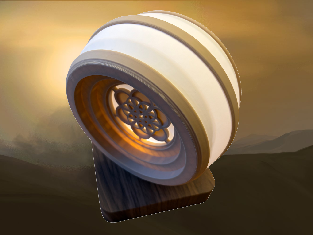 Levitating Dune Glow/Light Globe - House Atreides