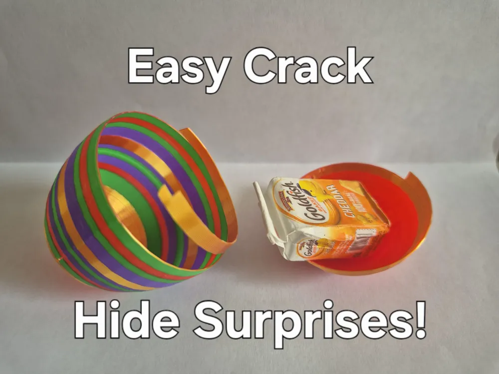 Multicolor Crackable Easter Egg - Free 3D Print Model - MakerWorld