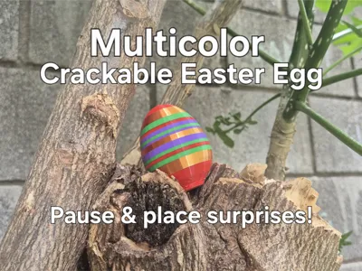 Multicolor Crackable Easter Egg