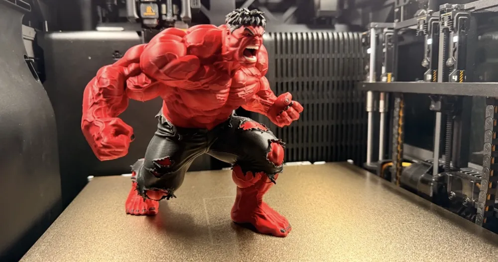 Hulk Red Fall Hulk red - AMS Display - Free 3D Print Model - MakerWorld