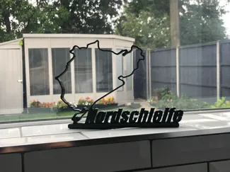 Nordschleife 3D Elevation Track Art