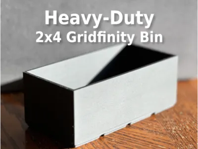 Heavy‑Duty 2×4 Gridfinity Bin