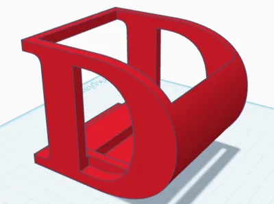 Pen Stand - Alphabet D