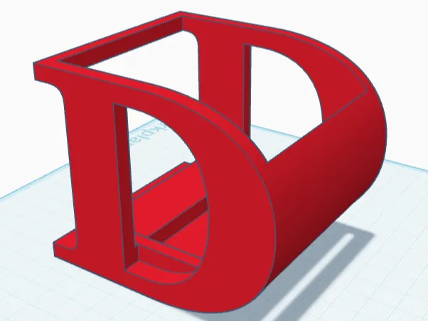 Pen Stand - Alphabet D