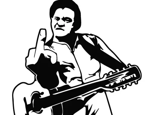 Johnny Cash Light Box