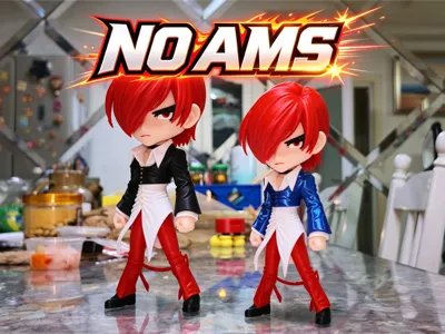 The King of Fighters KOF Iori Yagami Multi-part Print (no AMS required)