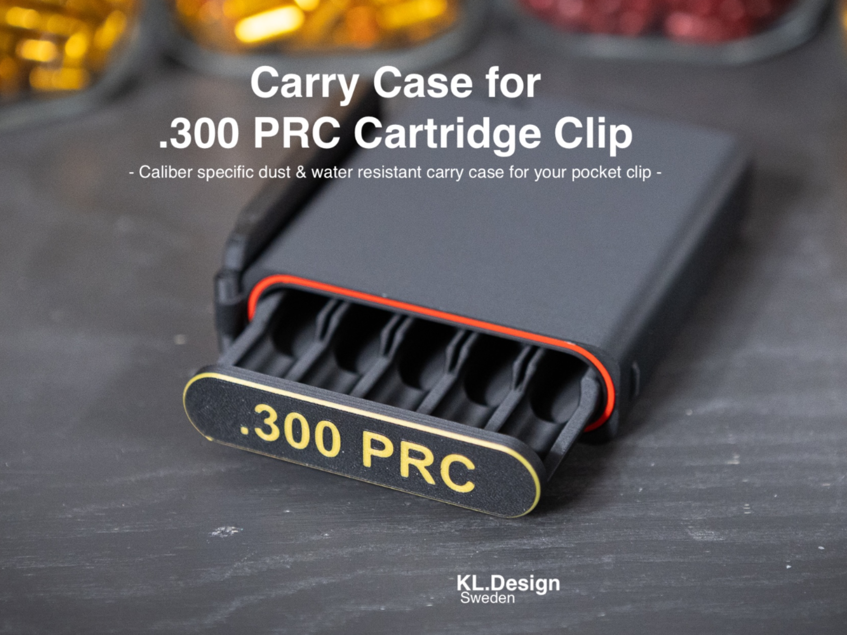 Carry Case for .300 PRC Cartridge Clip