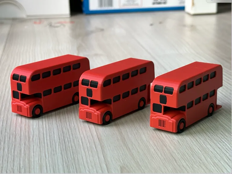 Double Deck Bus Print in Place, No supports needed