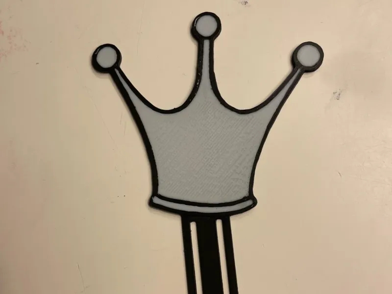 Crown bookmark