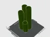 Printed launcher barrel