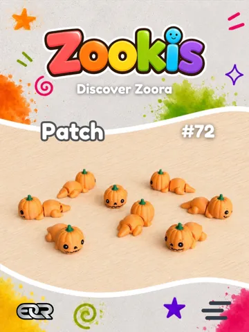 Adorno temático: Zookis - Patch (pumpkin) #72 — vista de referencia 2