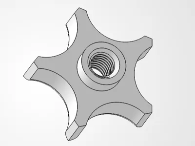 Knob NUT iso M6x1.25