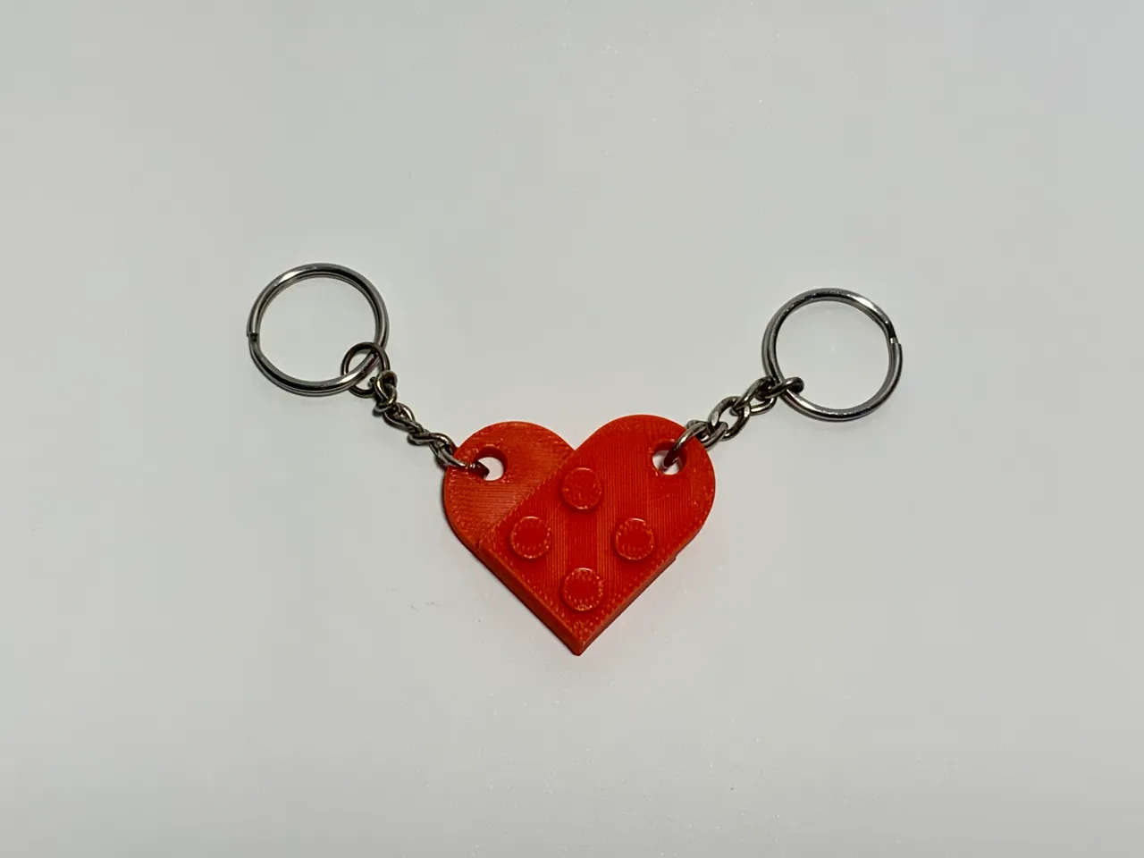 Iego heart keyring view 3