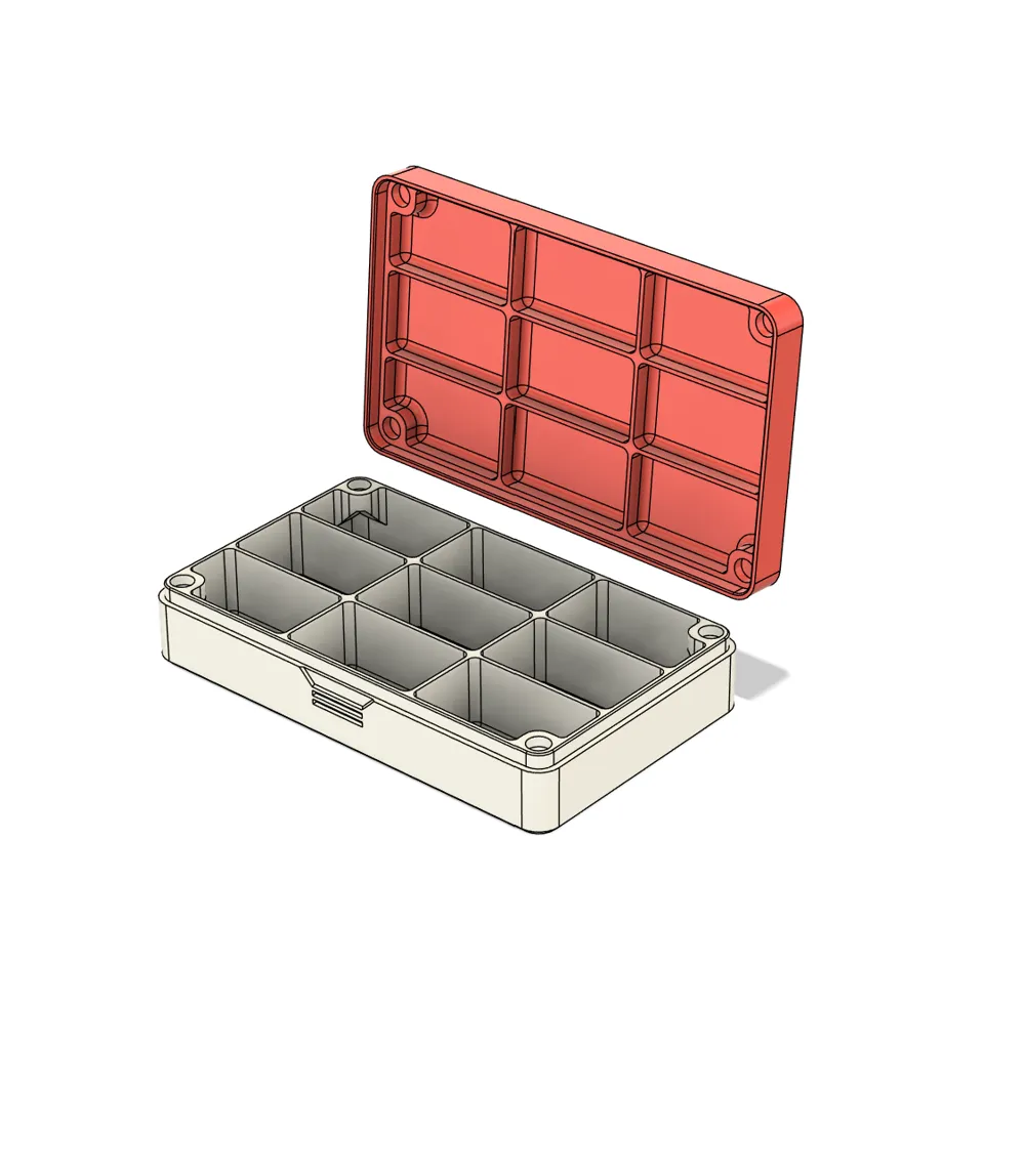 Storage box with MAGNETIC Lid CUSTOM - PARAMETRIC - Free 3D Print Model ...