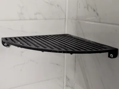 Corner Shower Shelf (w/ Drainage) – Screw Mounted