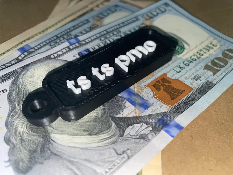 TS TS PMO Keychain Charm