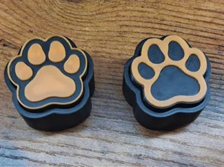 2 Styles Paw Print Clicker Commercial Rights 