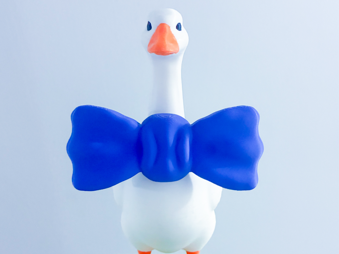 Big Neck Bow Desk Goose Gear 3D model
