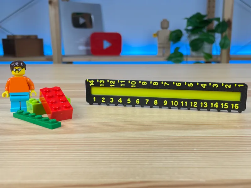 Brick Ruler for danish plastic bricks