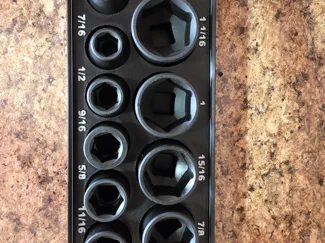 Pittsburgh Harbor Freight SAE Impact Socket Set