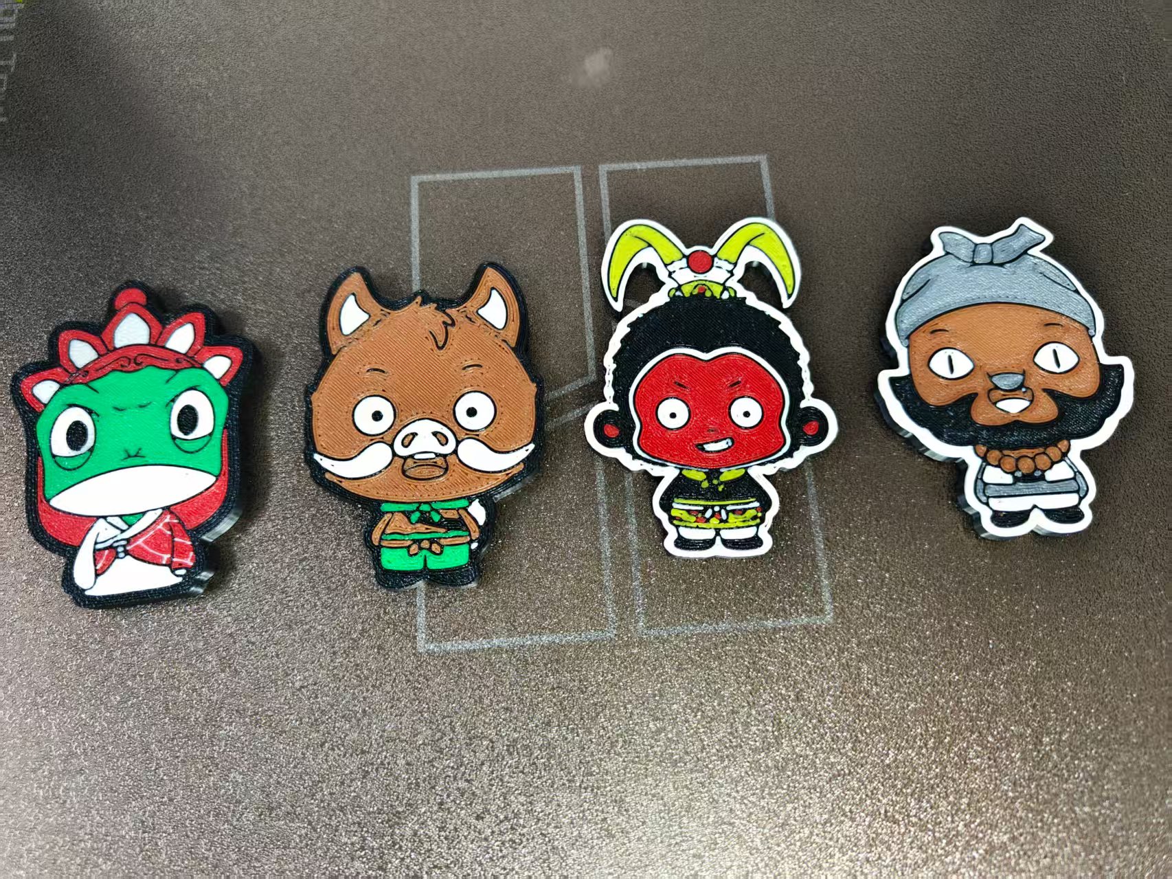 Langlangshan Little Monsters Refrigerator Magnets (Full Set