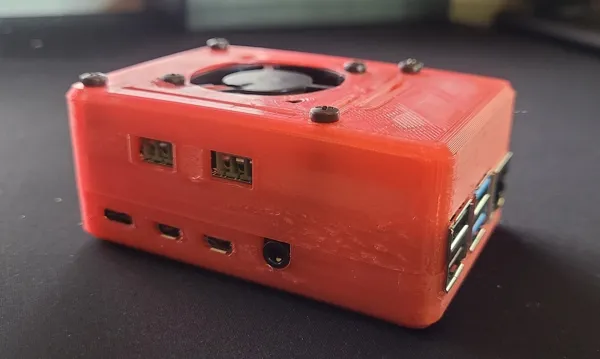 Boîtier Raspberry Pi 4 avec ventilateur pour HAT Waveshare 2CH CAN