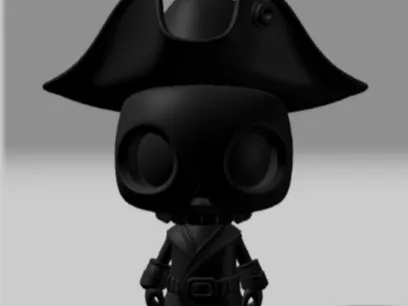 Cute skeleton pirate