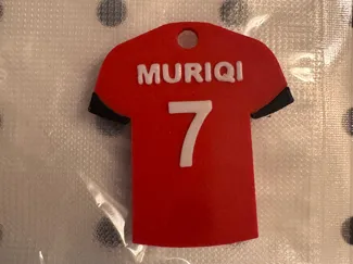 Football shirt Customizable keychain