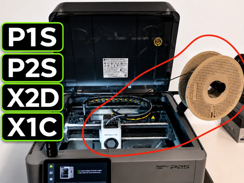 P2S / X2D / P1S / X1C Direct Spool holder for TPU