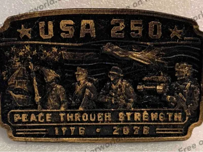 The Peace Through Strength Belt Buckle Cover