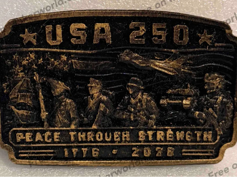 The Peace Through Strength Belt Buckle Cover
