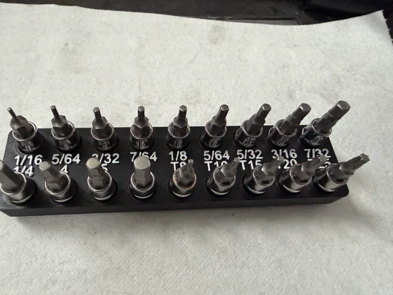 Husky 1/4 socket Allen / Torque Sockets Gridfinity