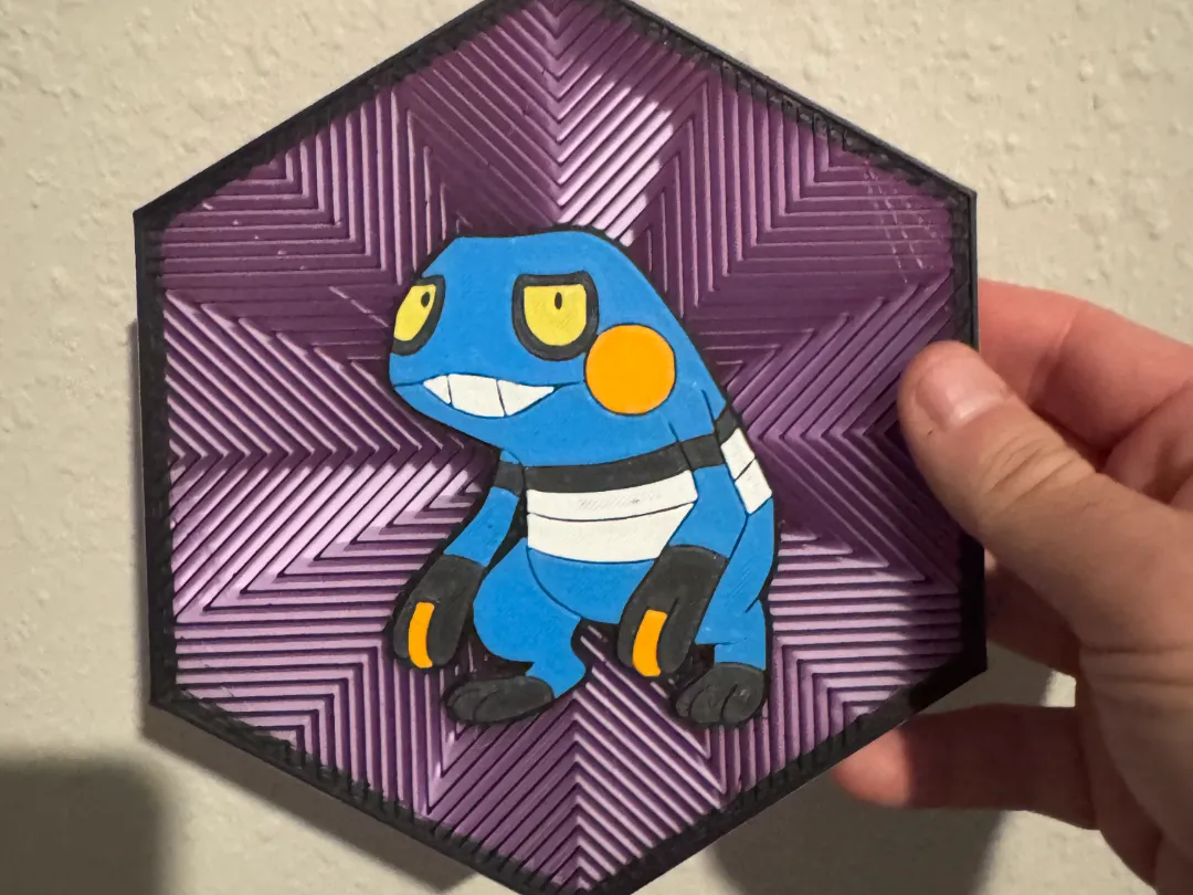 Croagunk Rug #453 Croagunk Hex Wall Art - Free 3D Print Model - MakerWorld