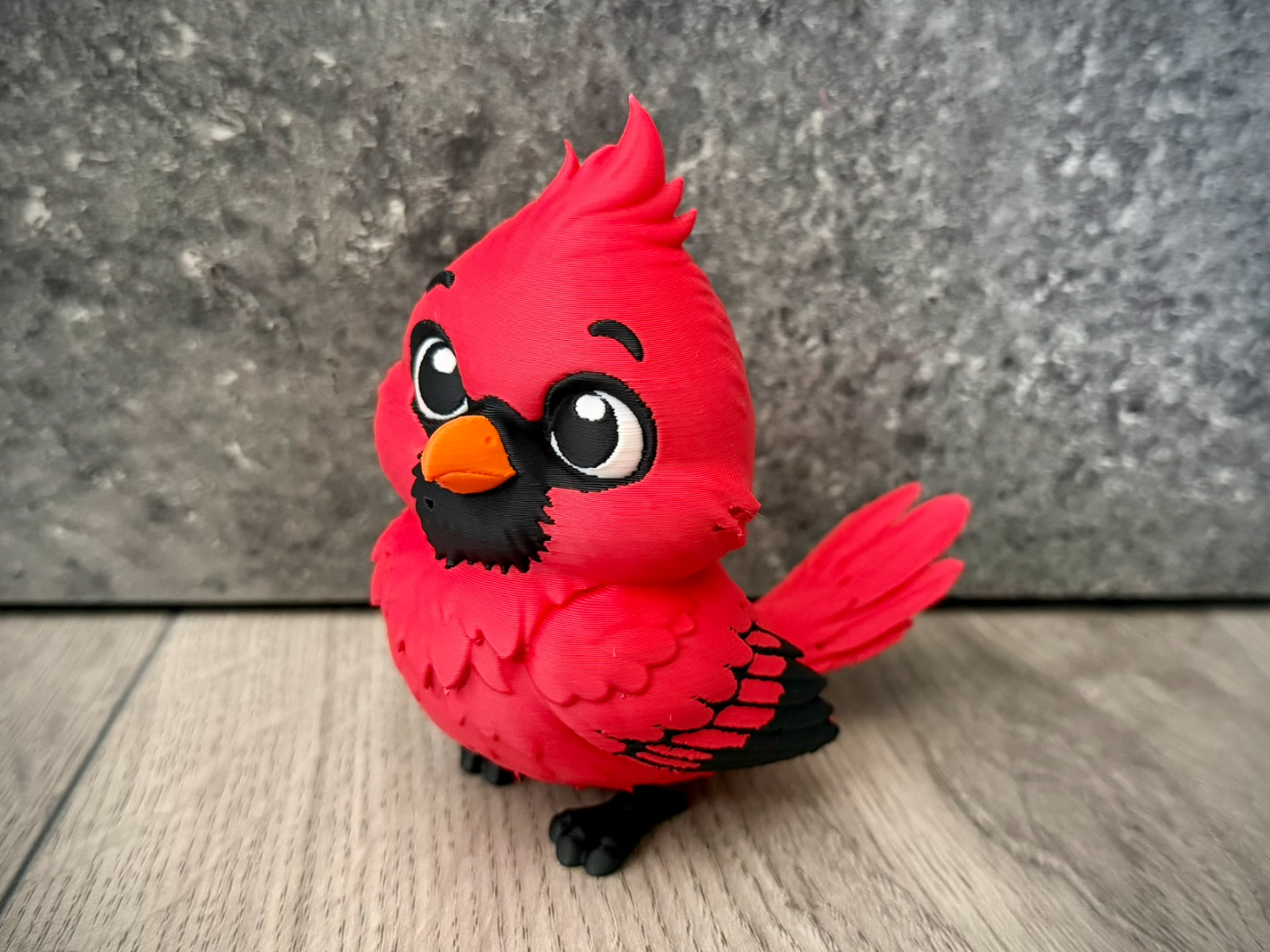 Cardinal Bird Happy Cute Figurine Toy Animal AMS