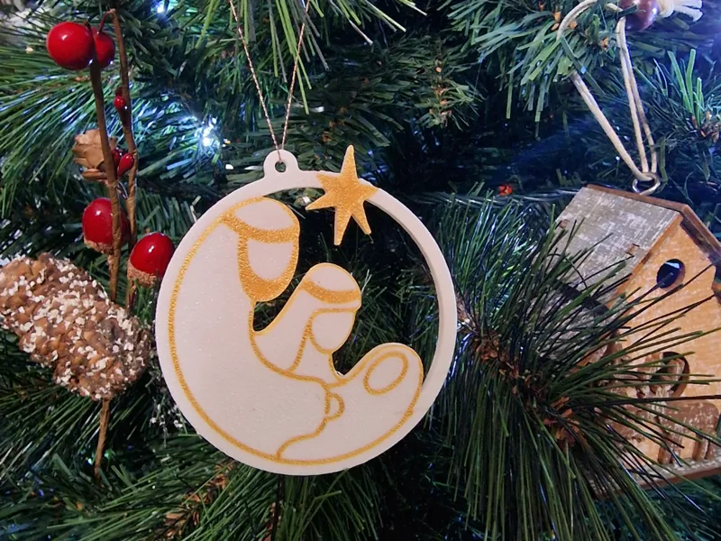 Decoration with holy family